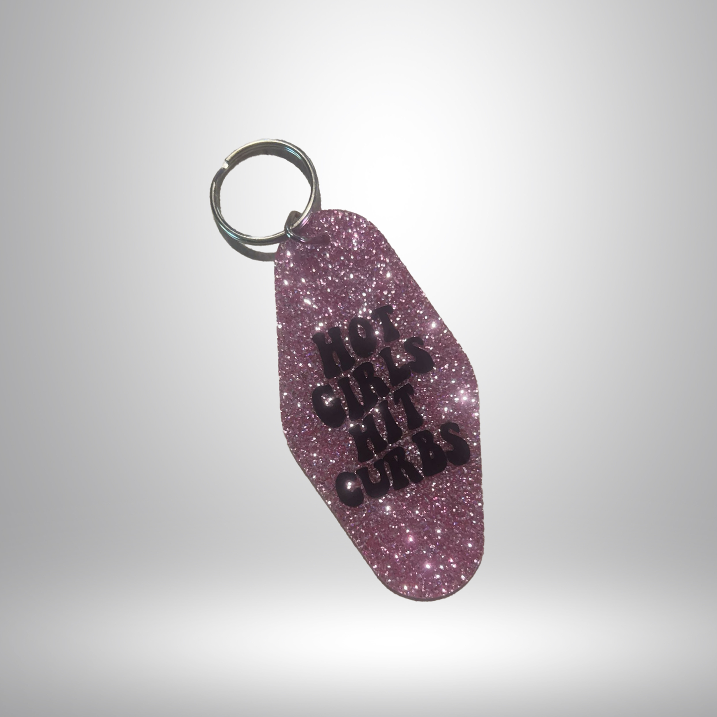 Hot Girls Hit Curbs Keychain