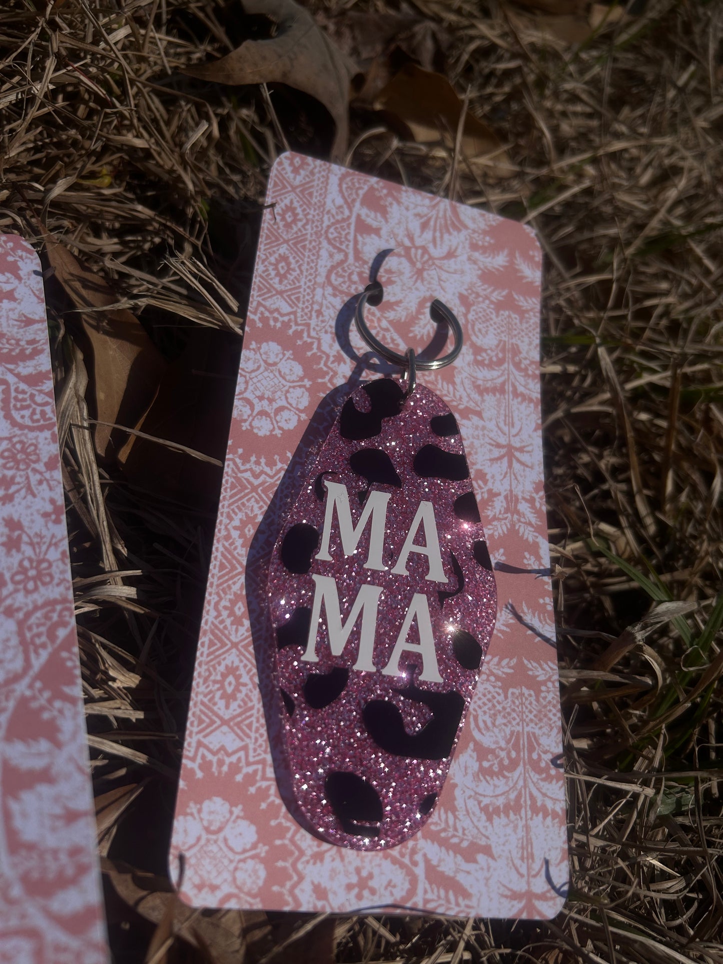Stacked Mama Keychain