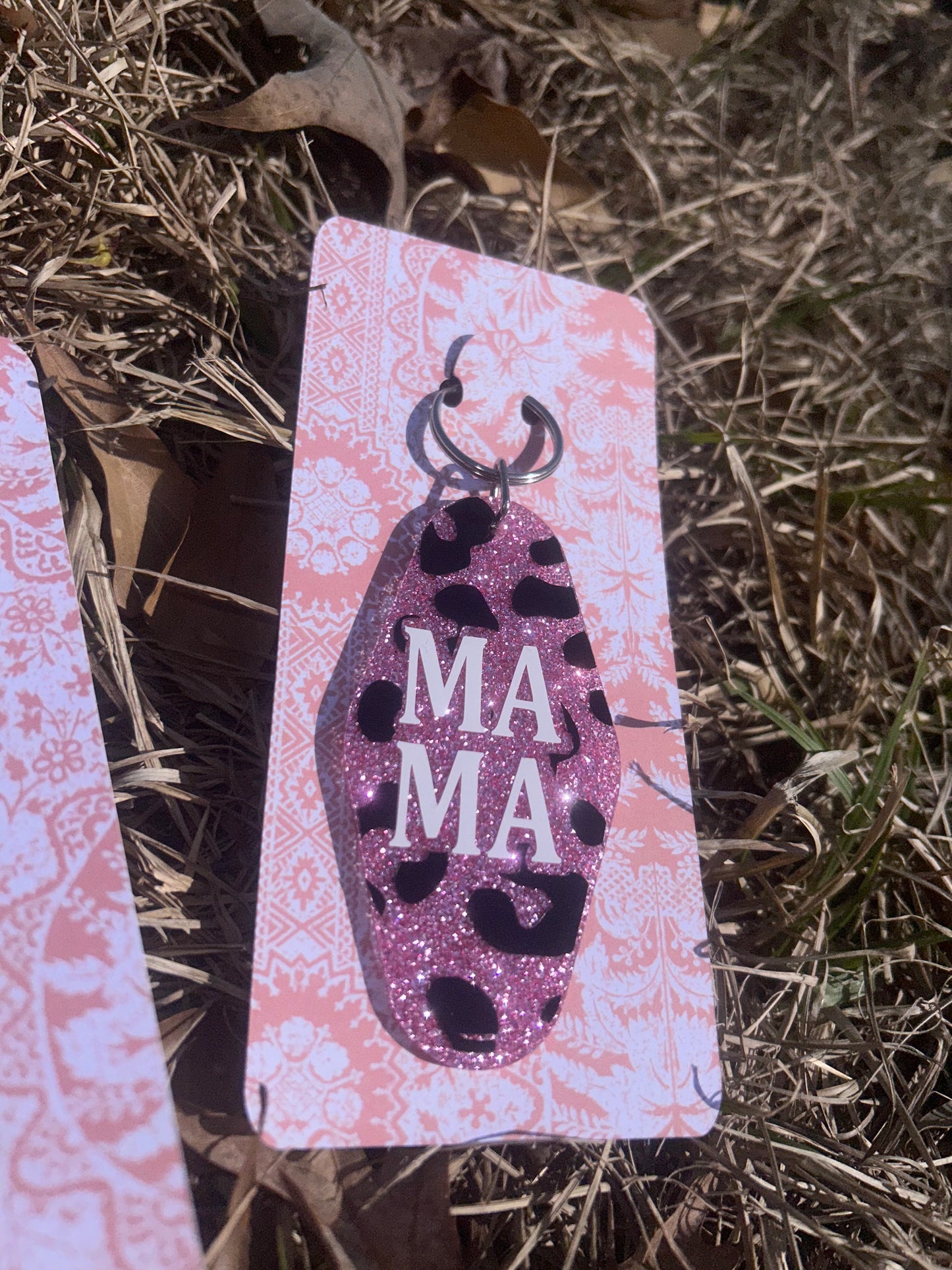 Stacked Mama Keychain