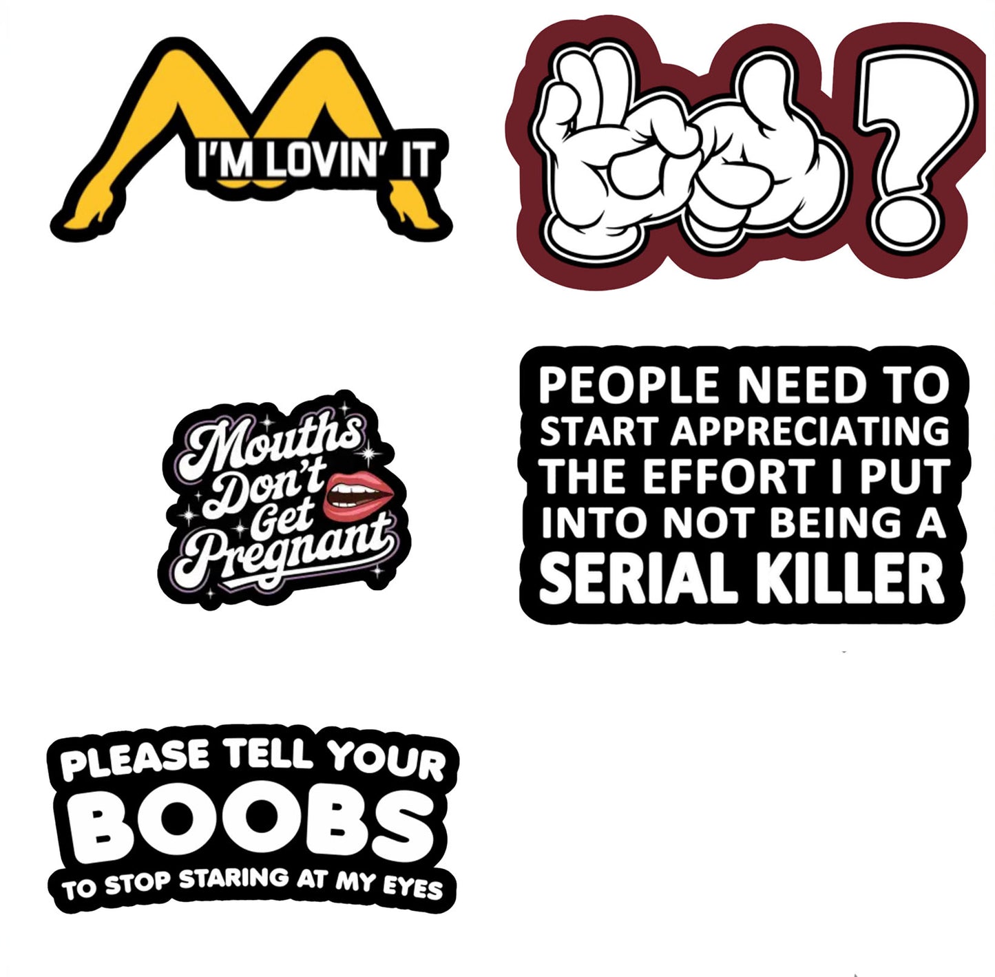 NSFW Sticker Pack (5 Pack)