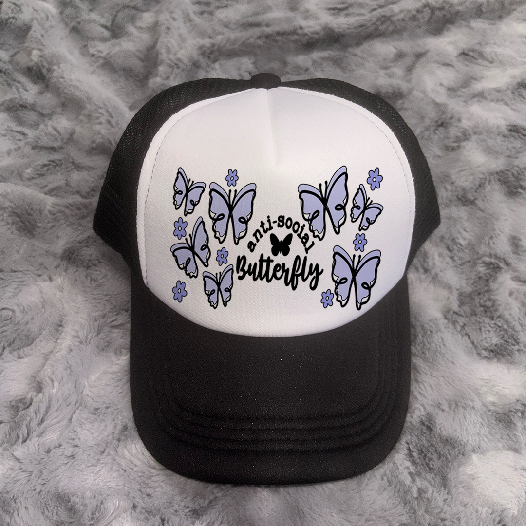 Anti Social Butterfly Trucker Hat