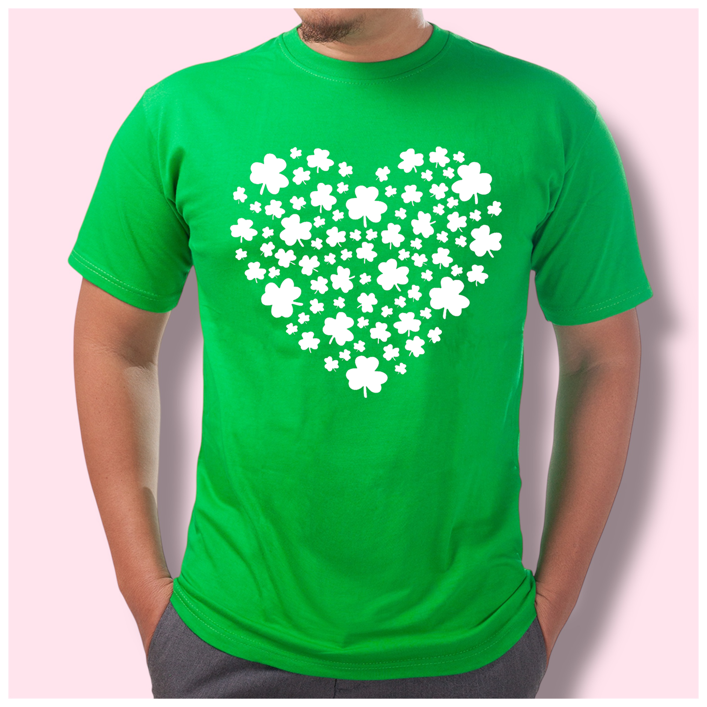 Invert Shamrock Heart Tshirt