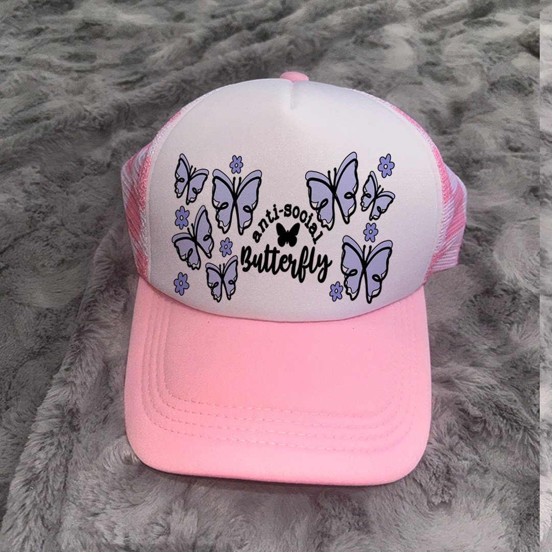 Anti Social Butterfly Trucker Hat
