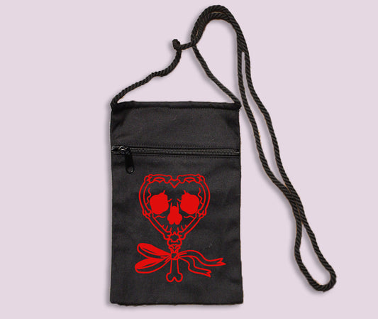 Skeleton Mirror Canvas Bag