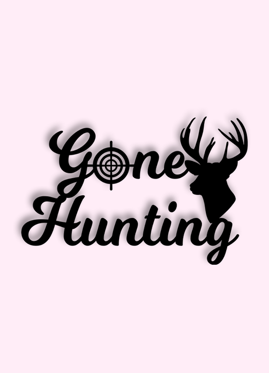 Gone Hunting Decal