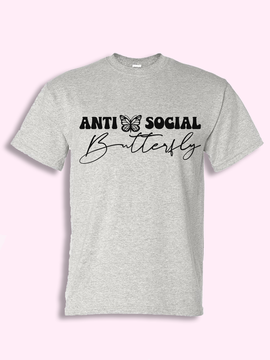 Anti Social Butterfly Tshirt